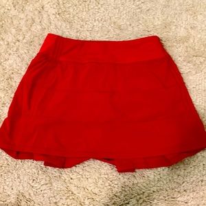 Lululemon skort. Size 4 tall. Cherry red